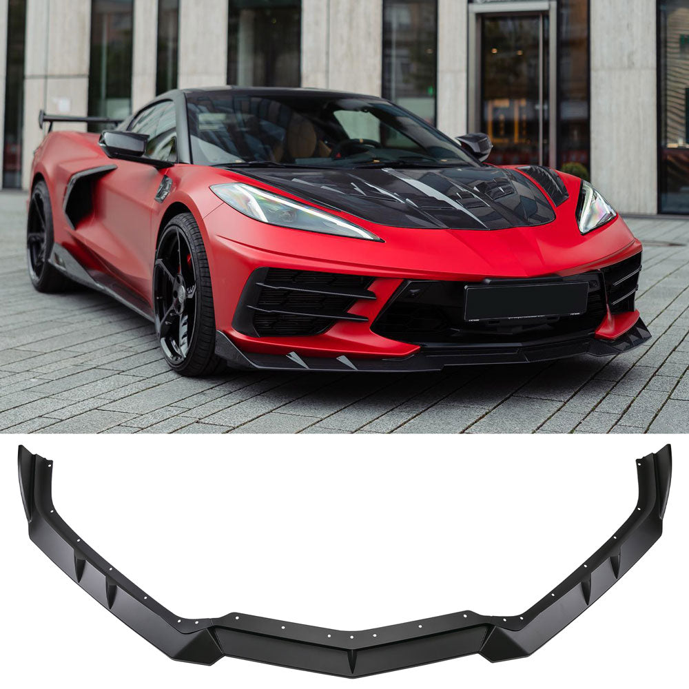 (Patented ABS) For 20-25 Chevrolet Corvette C8 Front Bumper Lip Splitter