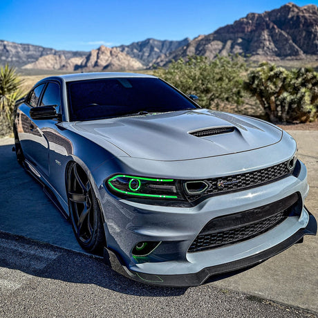 (Patented ABS) For 15-23 Dodge Charger SRT Front Bumper Lip Splitter 3PCS