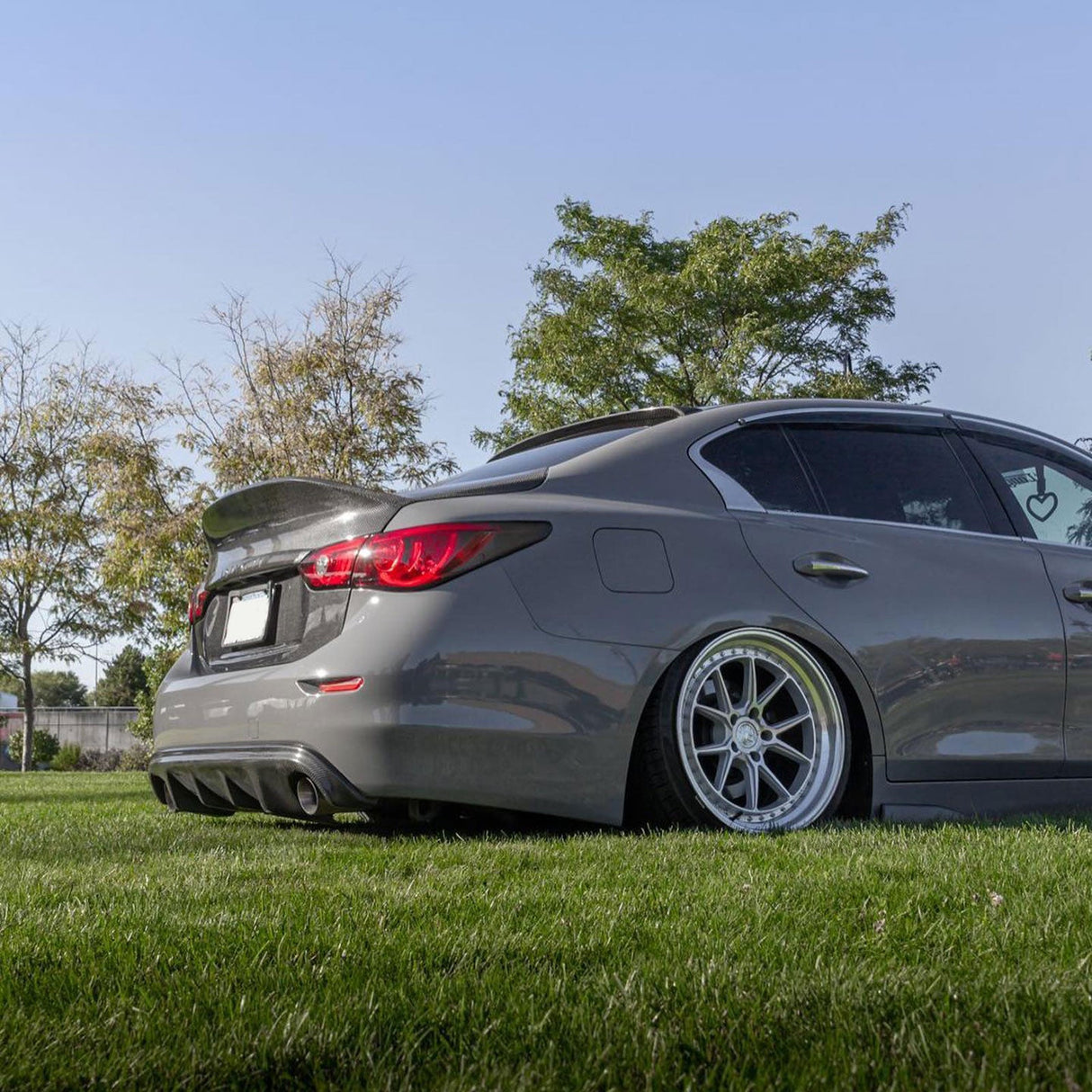 (Patented ABS) For 14-17 Infiniti Q50 Rear Bumper Lip