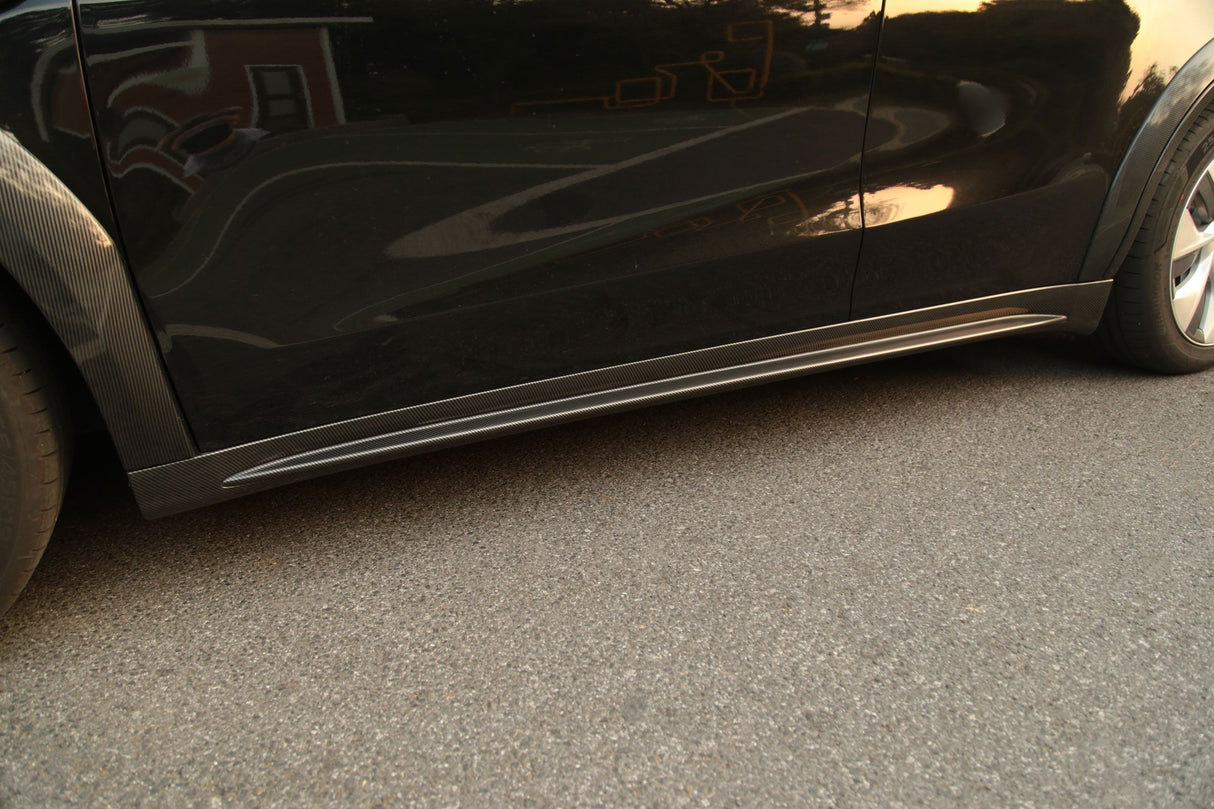 (Patented ABS) For 20-24 Tesla Model Y Side Skirt Extension Splitter Lip