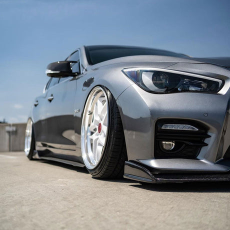 (Patented ABS) For 14-17 Infiniti Q50 Sport Model Front Bumper Lip