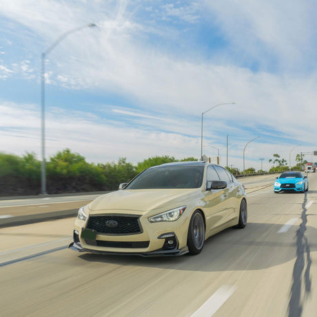 (Patented ABS) For 18-24 Infiniti Q50 Sport Model Front Bumper Lip