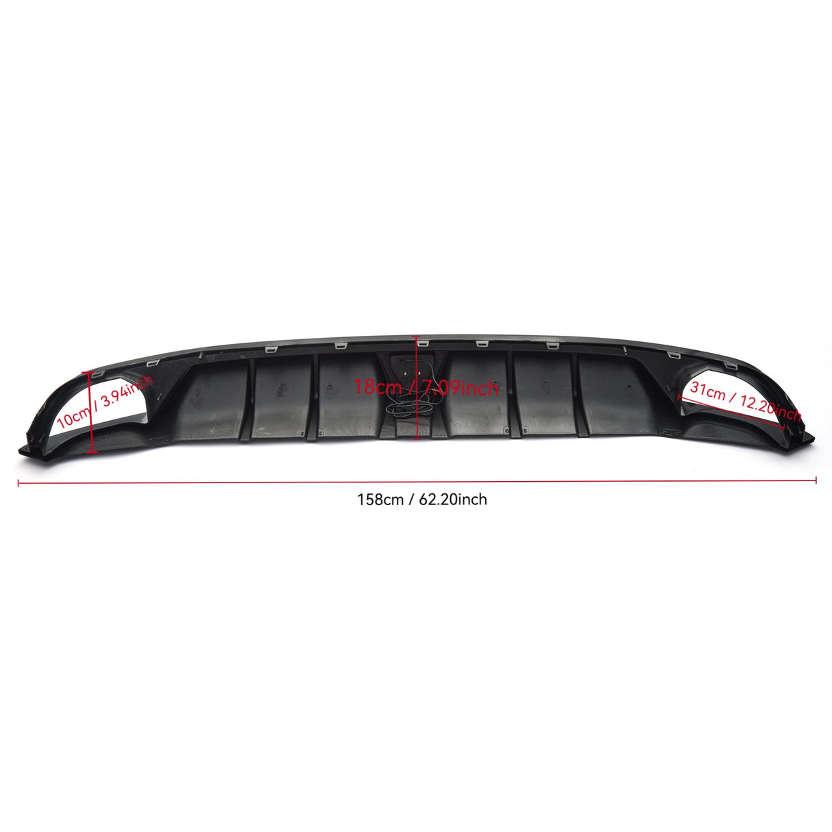 (Patented ABS) For 18-22 Accord W/LED Rear Bumper Diffuser
