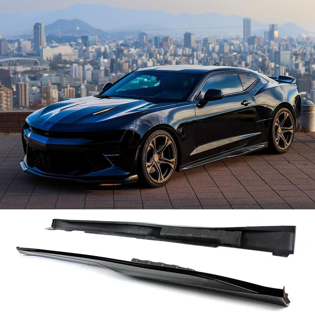 (Patented ABS) For 16-22 Chevy Camaro LT SS RS ZL1 Style Side Skirts