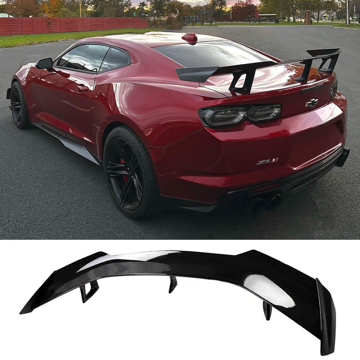 (Patented ABS) For 16-23 Chevy Camaro ZL1 1LE Style LT RS SS Rear Trunk Spoiler Wing