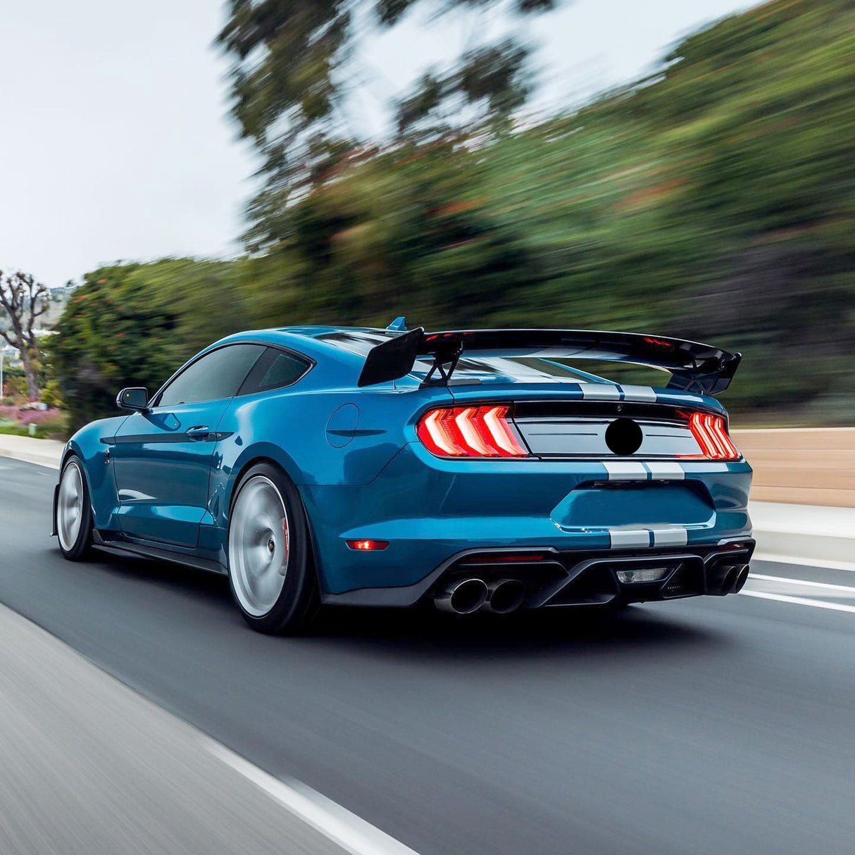 (Patented ABS) For 15-23 Ford Mustang Stand Up Trunk Spoiler Wing GT500 Style