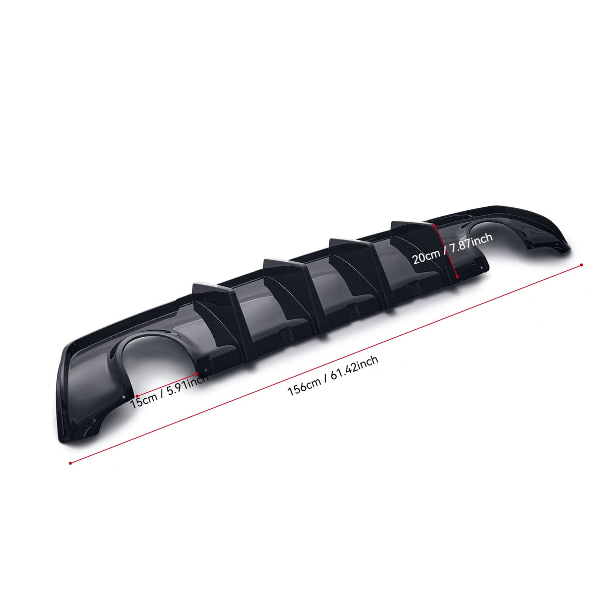 (Patented ABS) For 12-14 Chrysler 300 300S Rear Bumper Diffuser