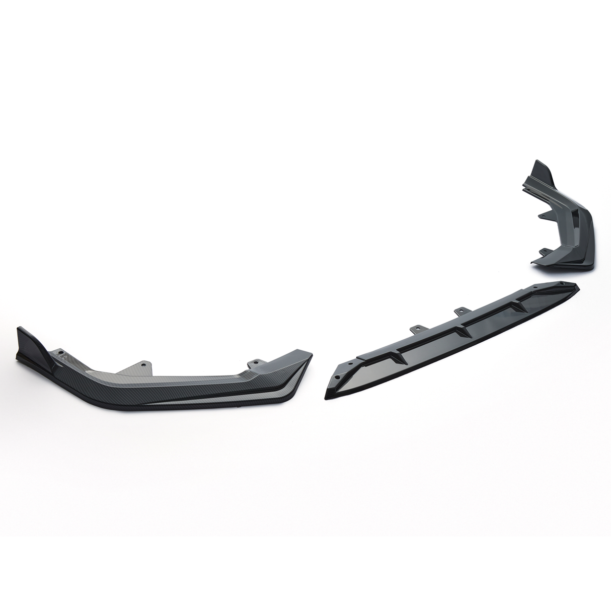 (Patented ABS) For 22-24 Honda Civic LX EX Si JDM Front Bumper Lip Splitter 3pc Style