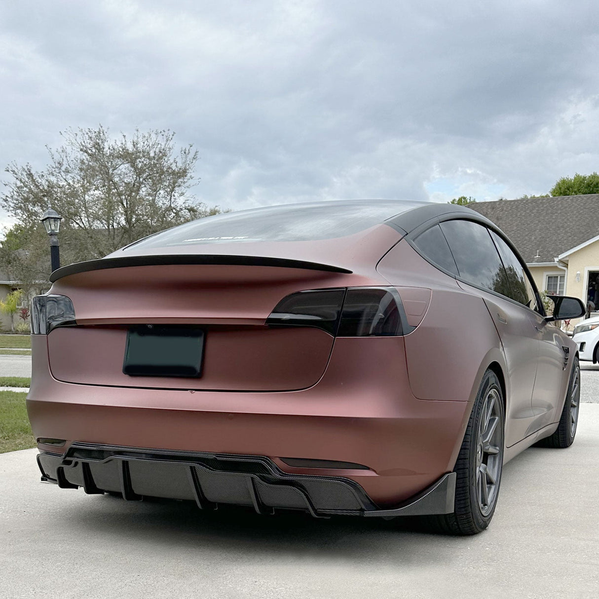 (Patented ABS) For 17-23 Tesla Model 3 Rear Diffuser