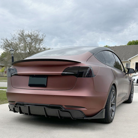 (Patented ABS) For 17-23 Tesla Model 3 Rear Diffuser