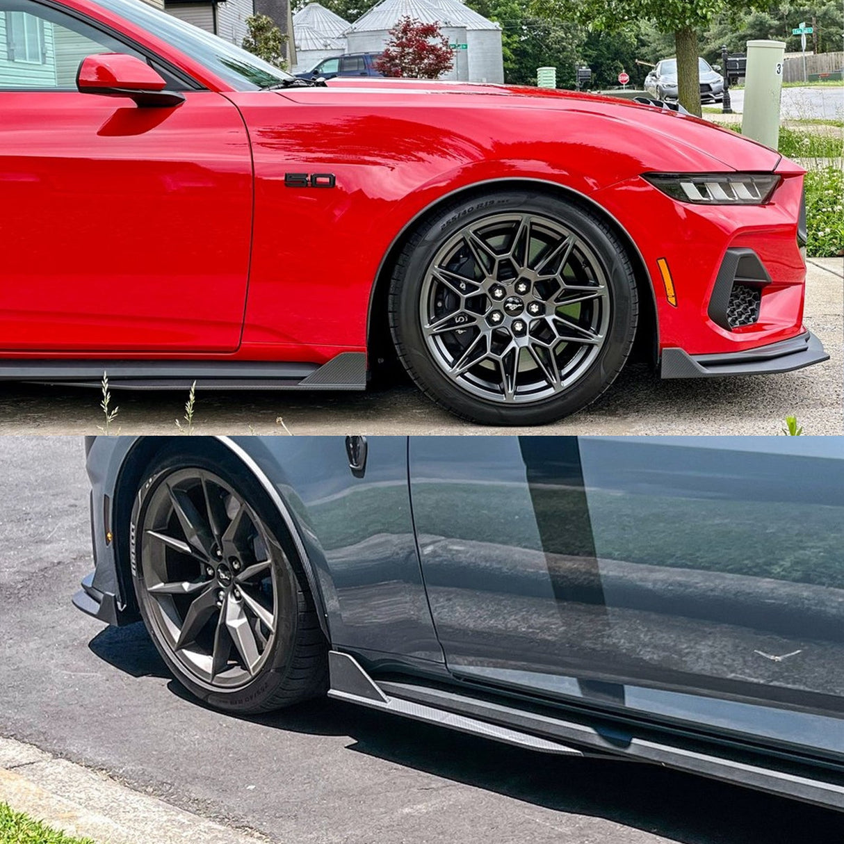 (Patented ABS) For 24-25 Ford Mustang Side Skirts