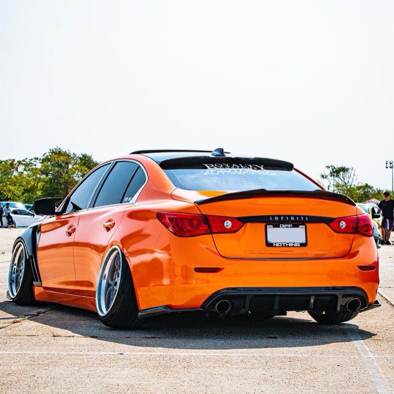 (Patented ABS) For 14-17 Infiniti Q50 Rear Bumper Lip