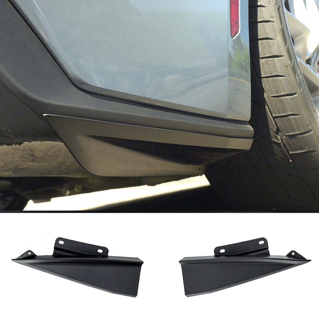 (Patented ABS) For 24-25 Mustang Rear Quarter Splitters