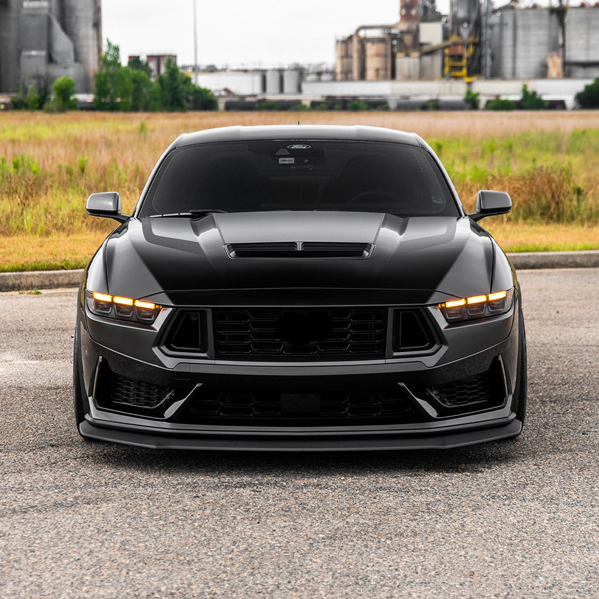(Patented ABS) For 24-25 Ford Mustang Front Bumper Lip Splitter 3PCS