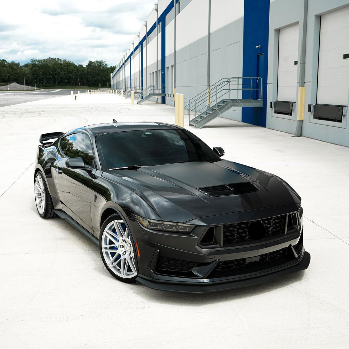 (Patented ABS) For 24-25 Ford Mustang Front Bumper Lip Splitter 3PCS