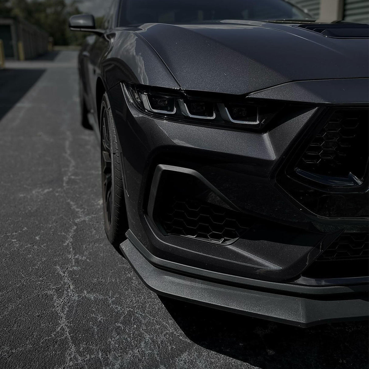 (Patented ABS) For 24-25 Ford Mustang Front Bumper Lip Splitter 3PCS