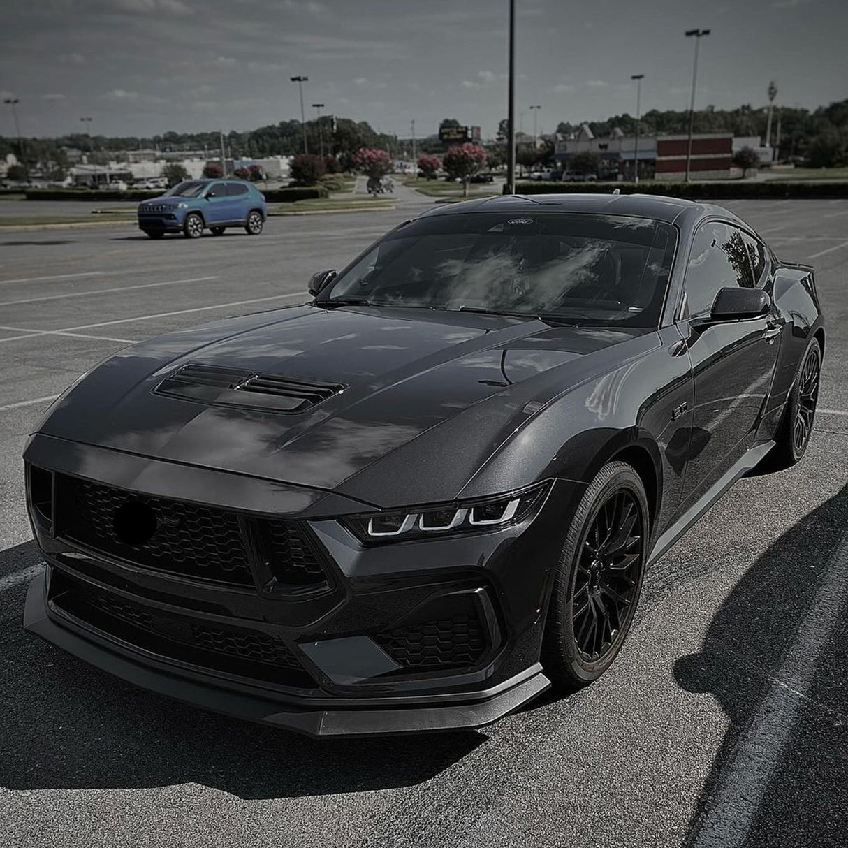 (Patented ABS) For 24-25 Ford Mustang Front Bumper Lip Splitter 3PCS