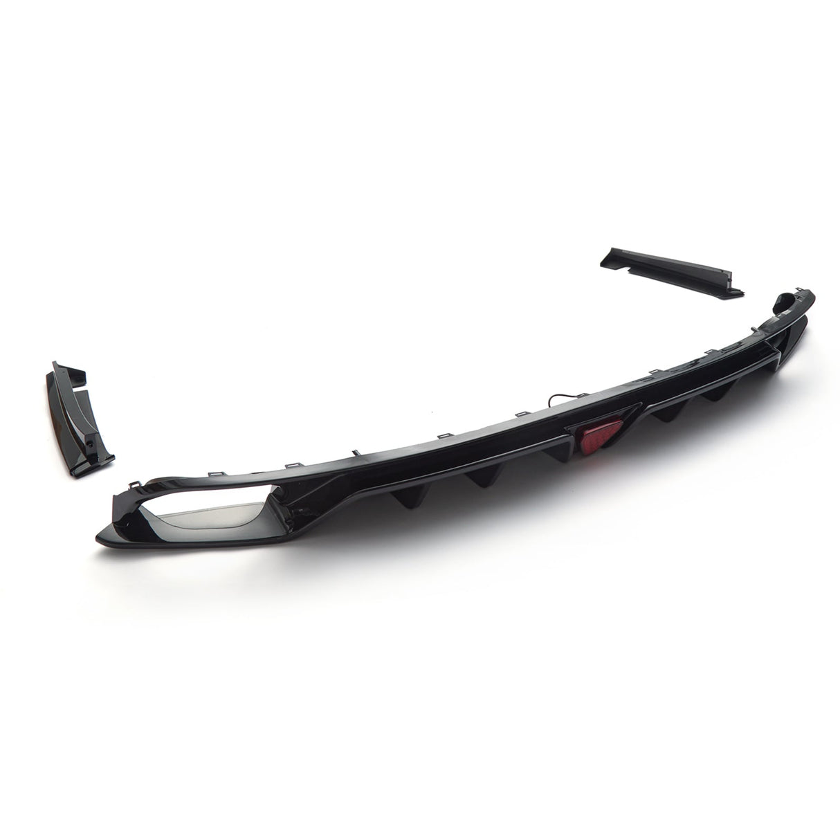 (Patented ABS) For 18-22 Accord Upgrade Rear Bumper Diffuser W/LED