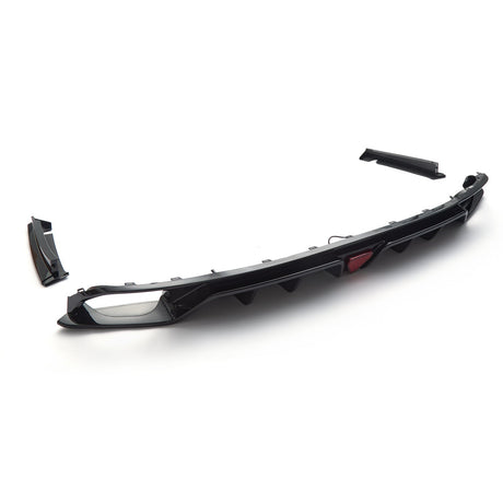(Patented ABS) For 18-22 Accord Upgrade Rear Bumper Diffuser W/LED