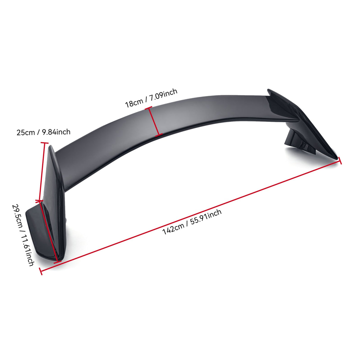 (Patented ABS) For 16-21 Honda Civic Hatchback 5Dr Rear Trunk Spoiler Wing R Style