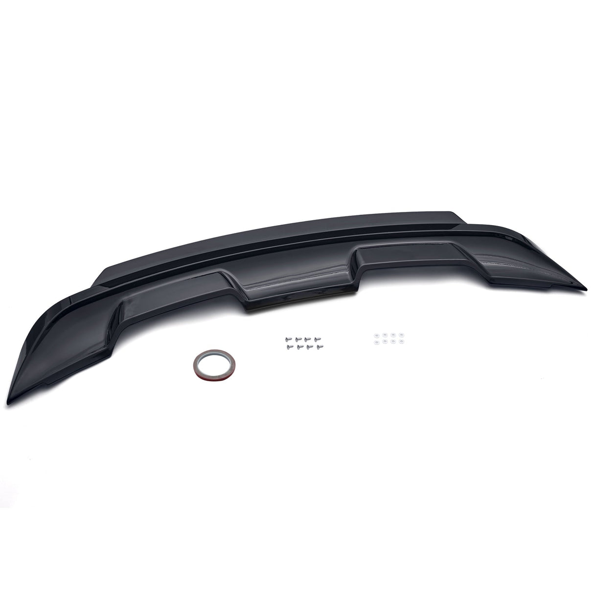 (Patented ABS) For 15-23 Ford Mustang Rear Spoiler W/ Smoke Gurney Flap Wicker Bill GT500 Style