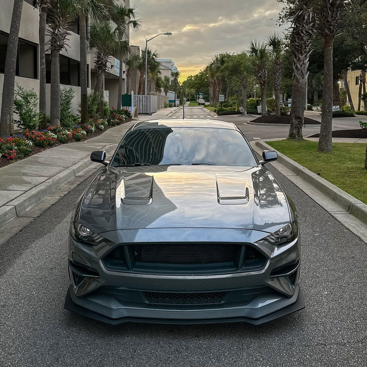 (Patented ABS) For 18-23 Mustang Front Bumper Lip Splitter