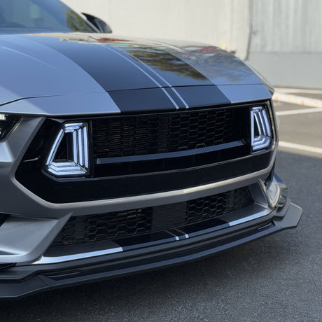 (Patented ABS) For 24-25 Ford Mustang EcoBoost GT Front Bumper Lip Splitter 3PCS