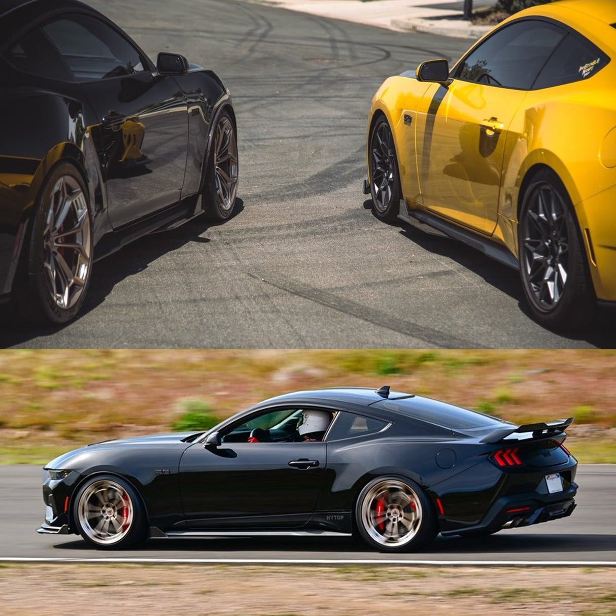 (Patented ABS) For 24-25 Ford Mustang Side Skirts