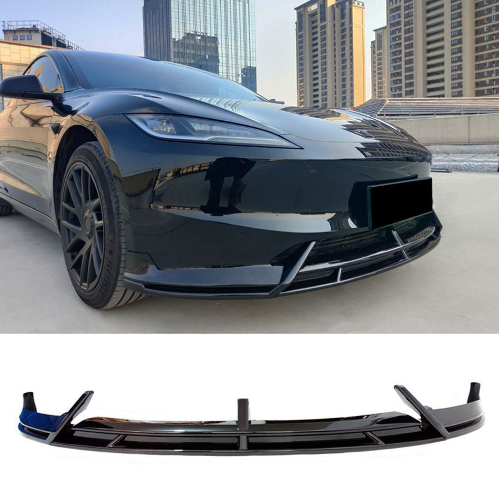 (Patented ABS) For 2024+ Tesla Model 3 Front Bumper Lip Splitter