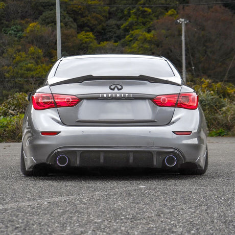 (Patented ABS) For 14-17 Infiniti Q50 Rear Bumper Lip