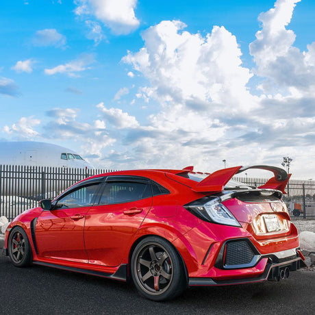 (Patented ABS) For 16-21 Honda Civic Hatchback 5Dr Rear Trunk Spoiler Wing R Style