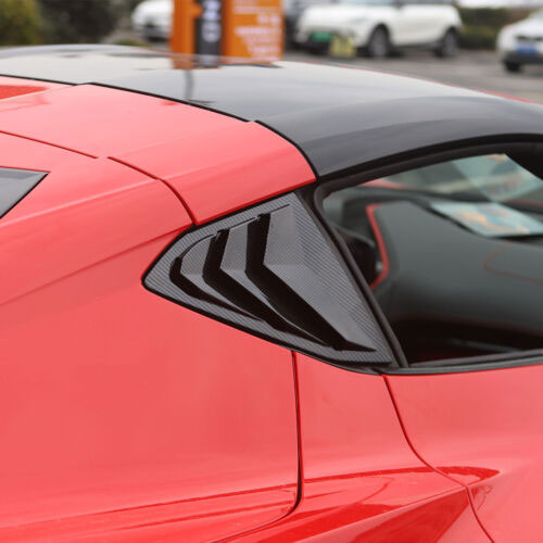 (Patented ABS) For 20-25 Corvette C8 Rear Side Window Louvers Air Shutter Trim