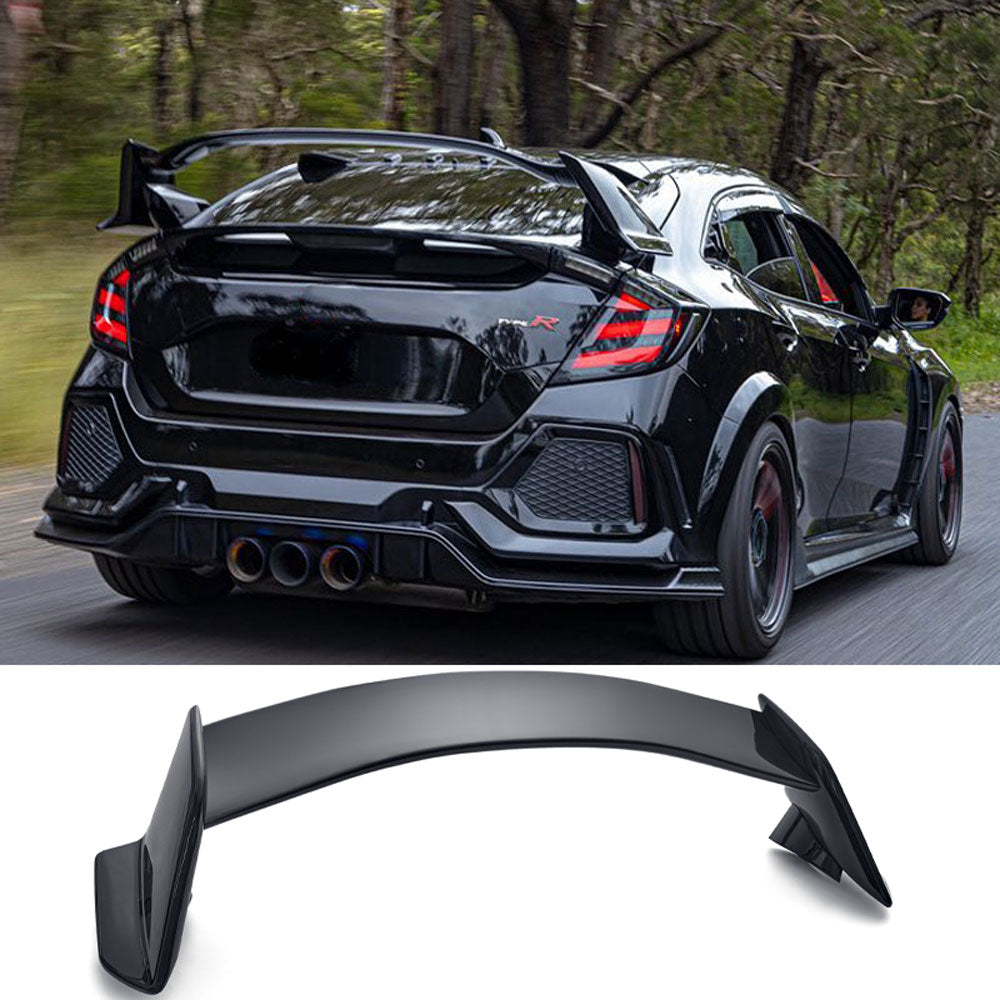 (Patented ABS) For 16-21 Honda Civic Hatchback 5Dr Rear Trunk Spoiler Wing R Style