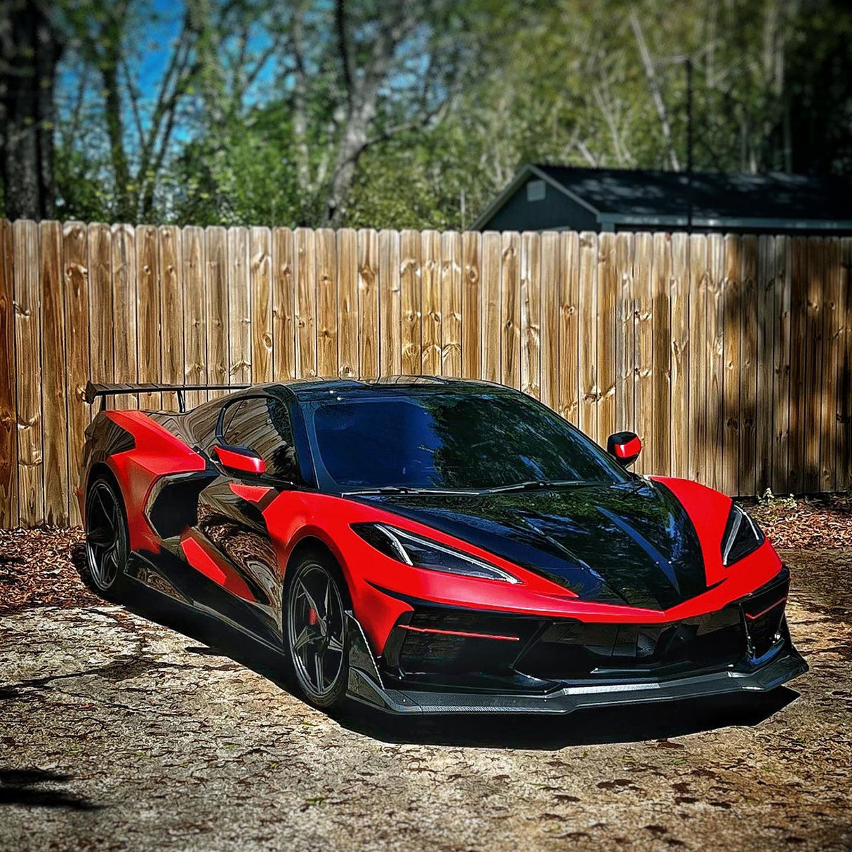 (Patented ABS) For 20-25 Chevrolet Corvette C8 Z51 Front Bumper Lip Splitter