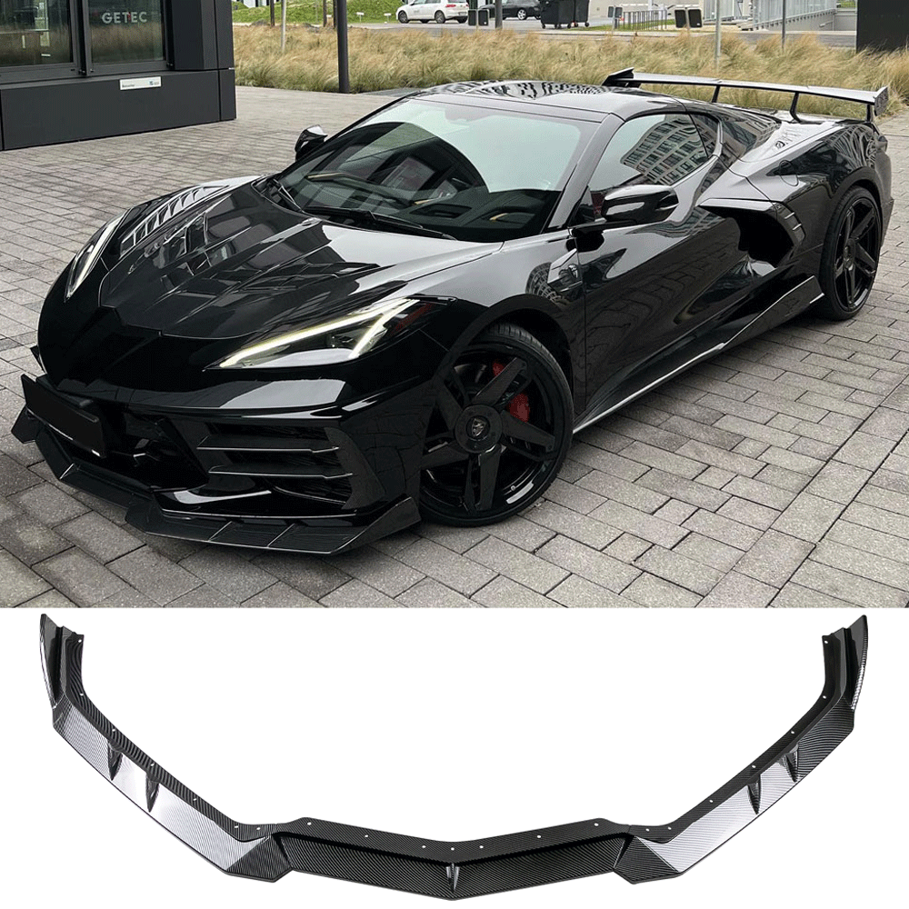 (Patented ABS) For 20-25 Chevrolet Corvette C8 Front Bumper Lip Splitter