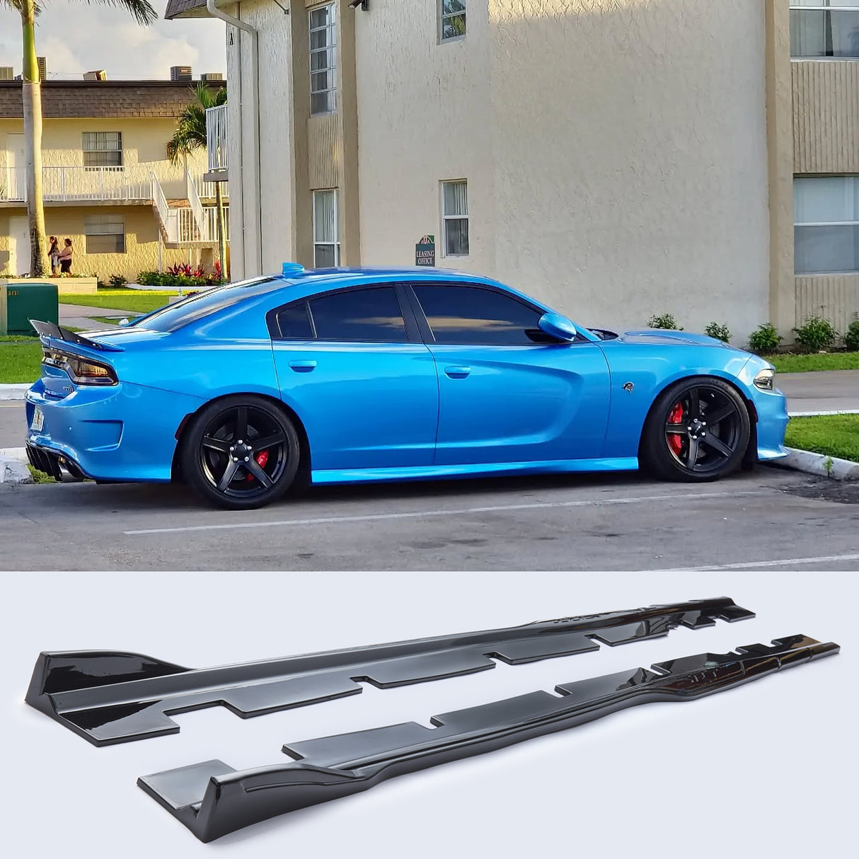 (Patented ABS) For 15-23 Dodge Charger Side Skirts