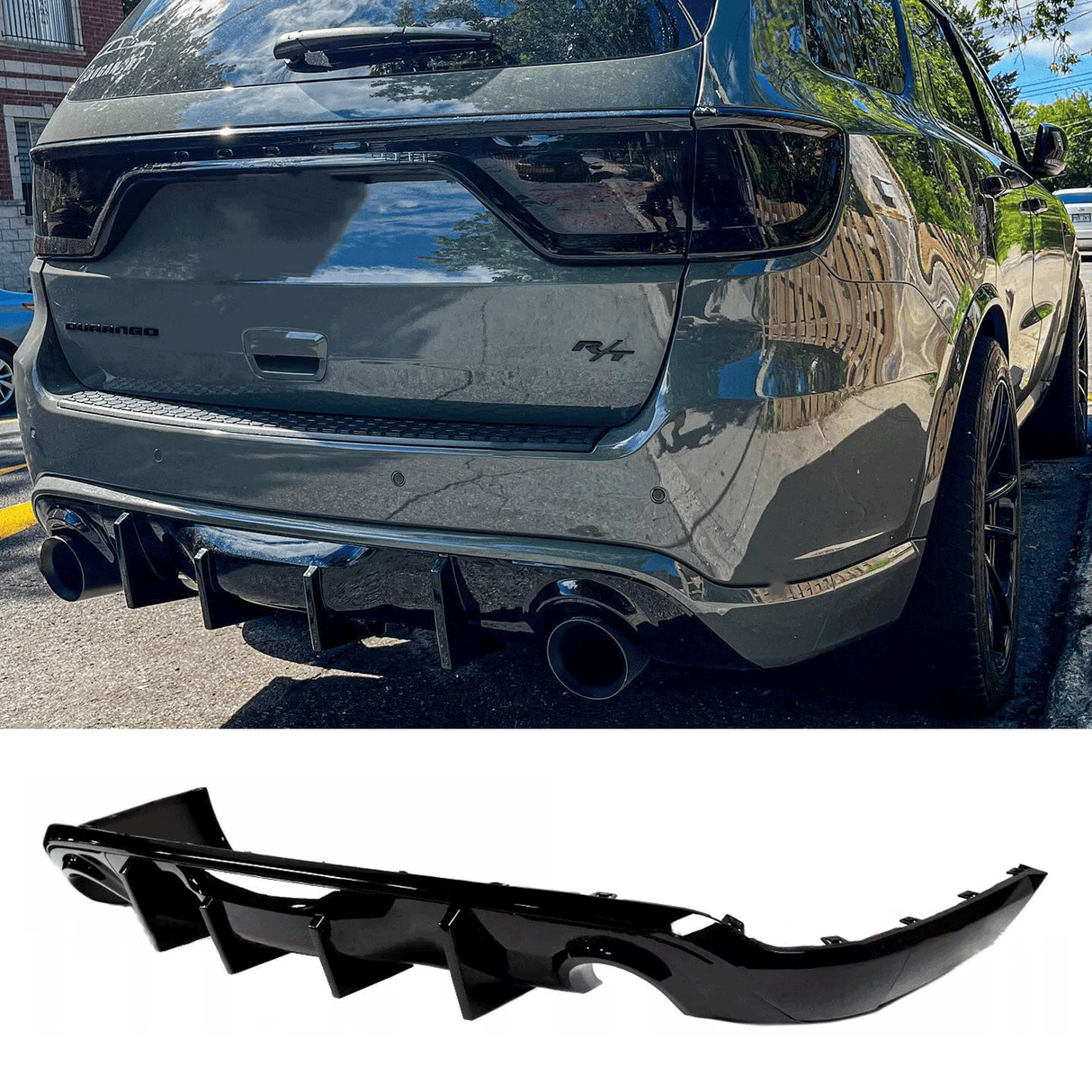 (Patented ABS) For 11-25 Dodge Durango R/T SRT Rear Bumper Diffuser
