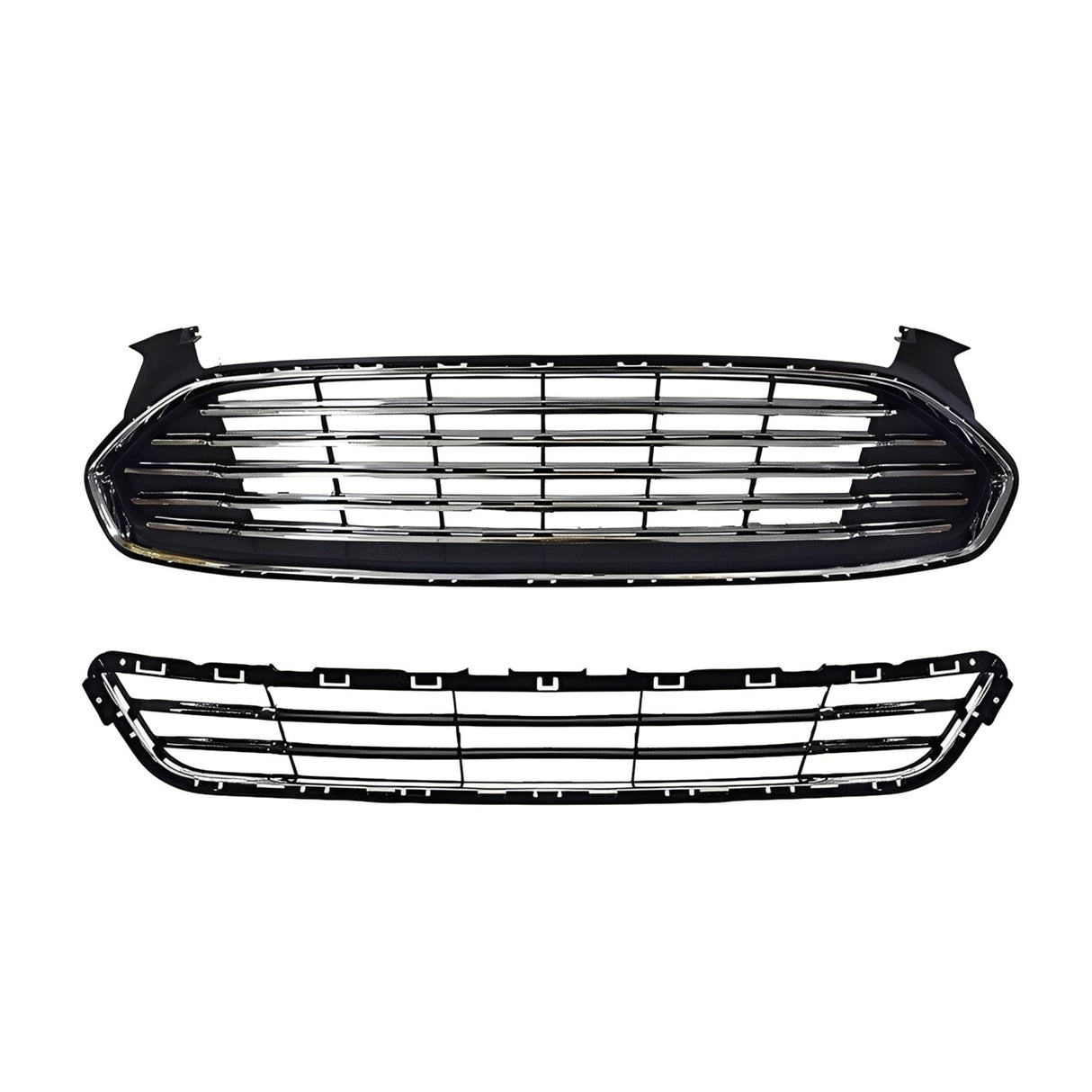 (Patented ABS) Front Bumper Cover & Grill W/ Fog Light Covers For 2013-2016 Ford Fusion