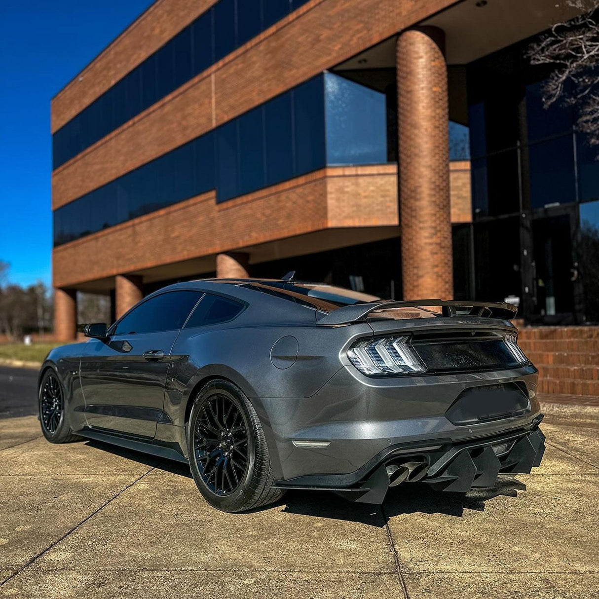 (Patented ABS) For 18-23 Ford Mustang Rear Bumper Diffuser Kit