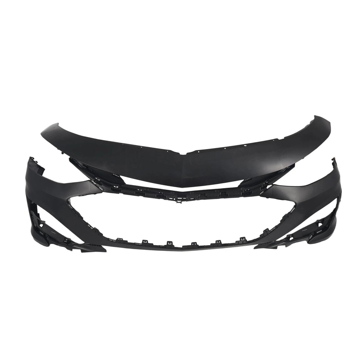 (Patented ABS) For 2019-2024 Chevy Malibu Front Bumper Cover Upper & Lower Grille Fog Light Set