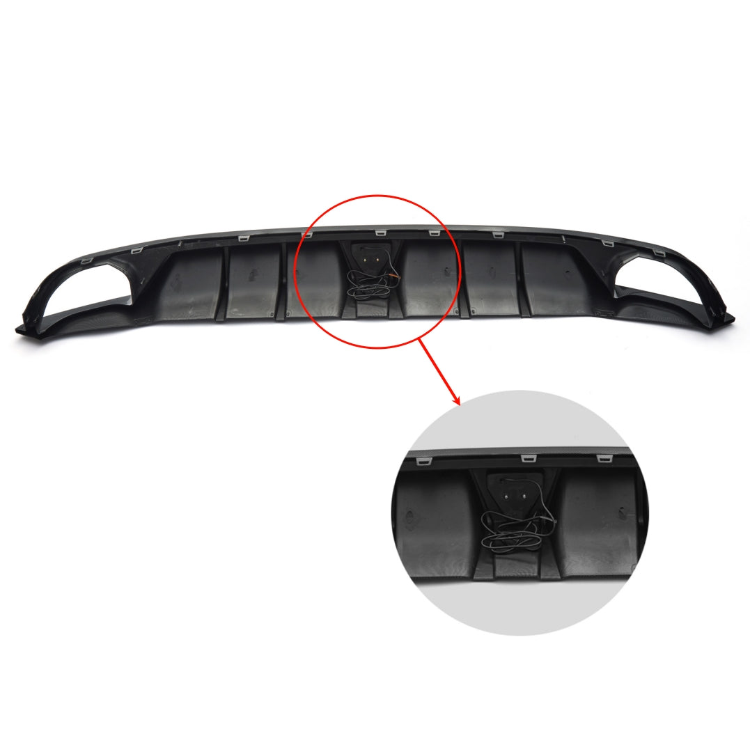 (Patented ABS) For 18-22 Accord W/LED Rear Bumper Diffuser
