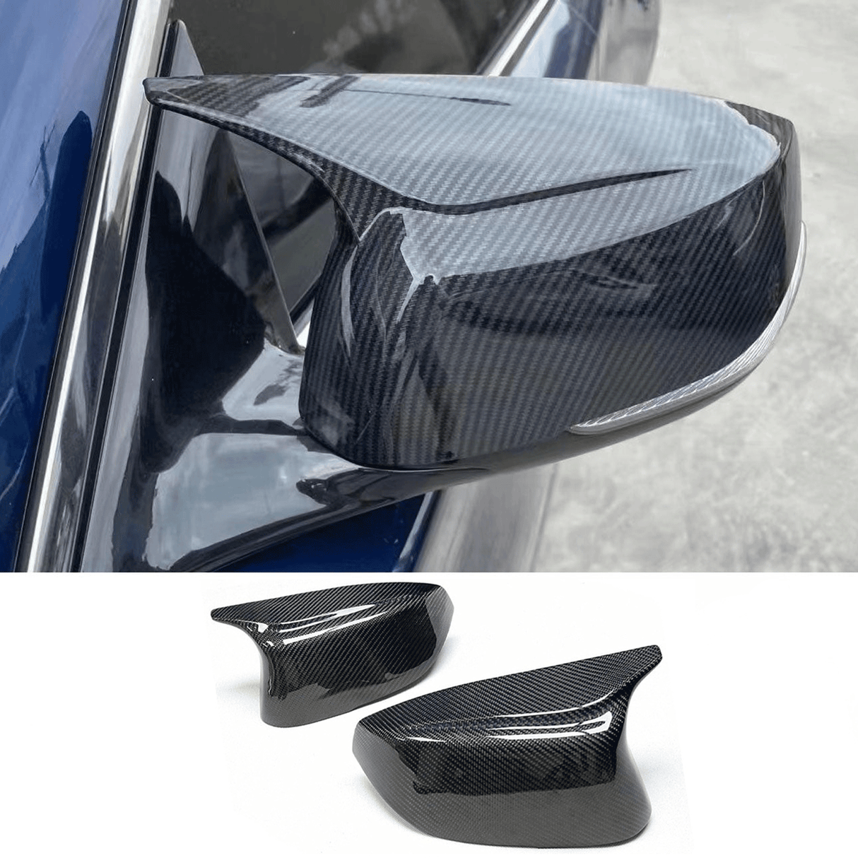 (Patented ABS) For 14-23 Infiniti Q50 Q60 Cow Horn Rearview Mirror Cover