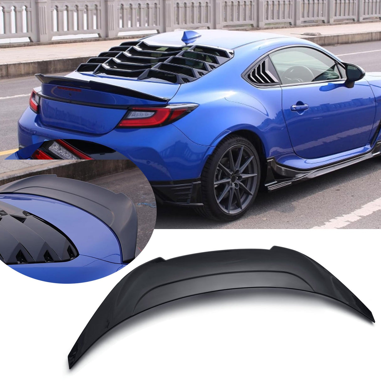 (Patented ABS) For 22-24 Subaru BRZ TOYOTA GR 86 Rear Trunk Spoiler Wing V Style