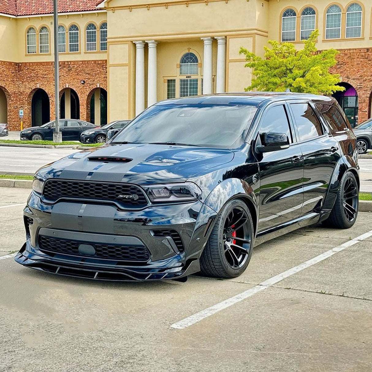 (Patented ABS) For 21-25 Dodge Durango SRT Hellcat Front Bumper Lip