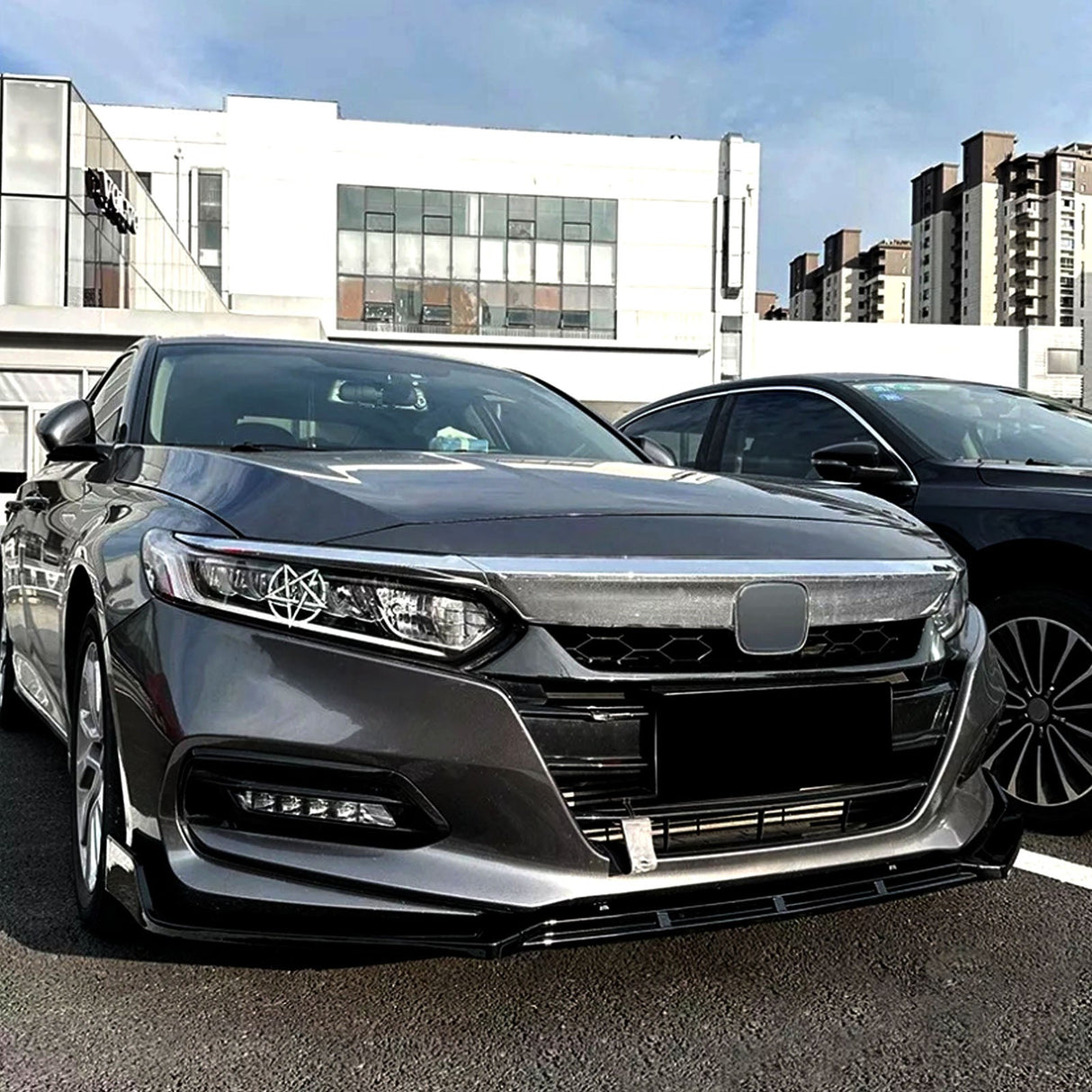 (Patented ABS) For 18-20 Accord Front Bumper Lip Splitter