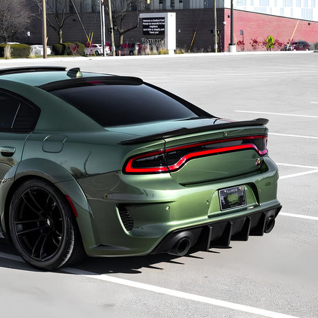 (Patented ABS) For 11-23 Dodge Charger SRT Hellcat Style Rear Trunk Spoiler Wing