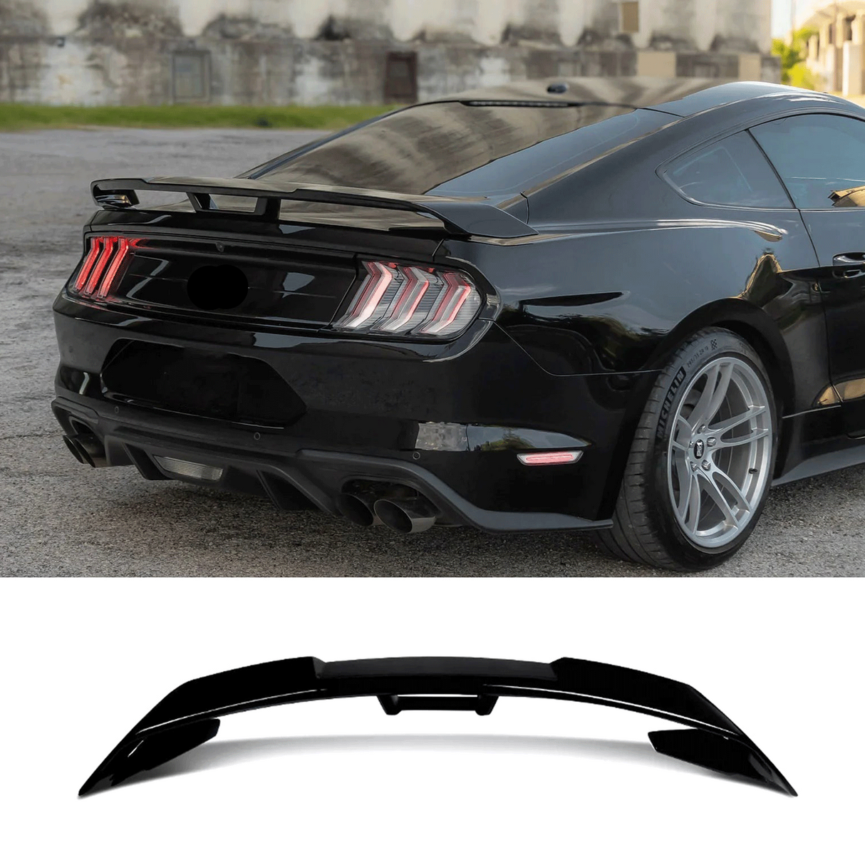 (Patented ABS) For 15-23 Ford Mustang Rear Trunk Spoiler Wing GT500 GT350 GT Style