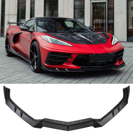 (Patented ABS) For 20-24 Chevrolet Corvette C8 Front Bumper Lip Splitter