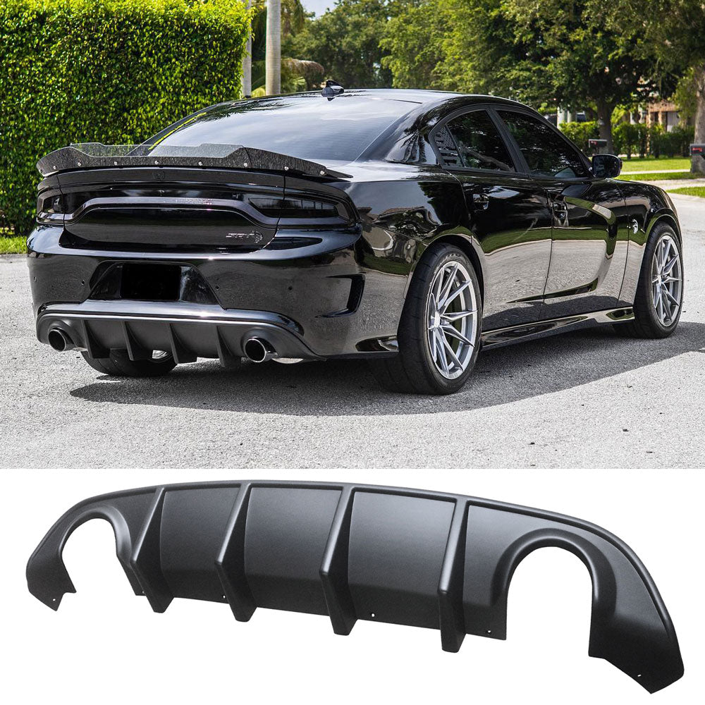 (Patented ABS) For 15-23 Dodge Charger SRT GT Rear Diffuser OE Style