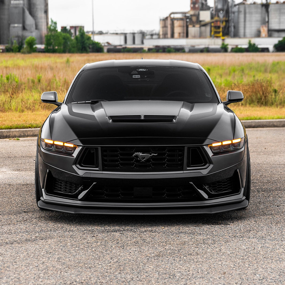 (Patented ABS) For 24-25 Ford Mustang Front Bumper Lip Splitter 3PCS